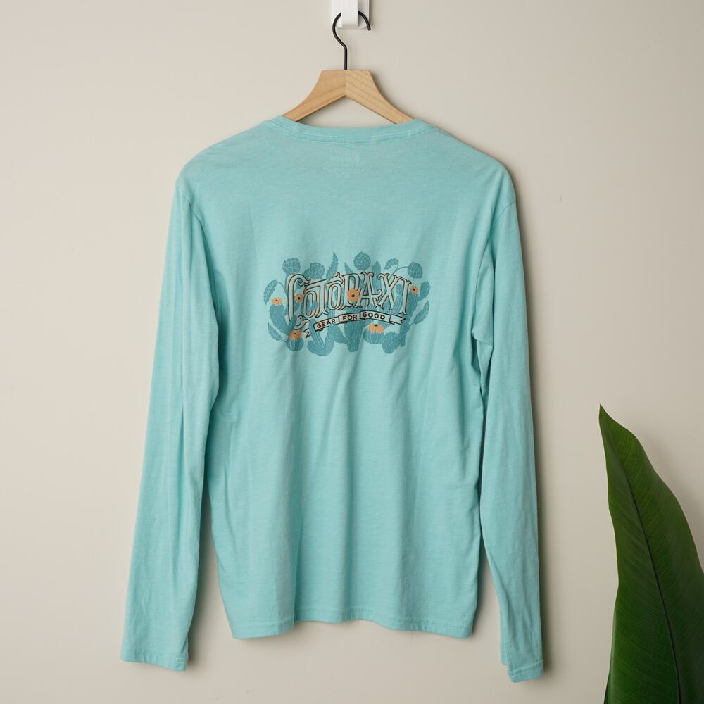 Cotopaxi Organic Cotton/Recycled Polyester Shirt Do Good Crew Long Sleeve Cactus - Picture 3 of 7